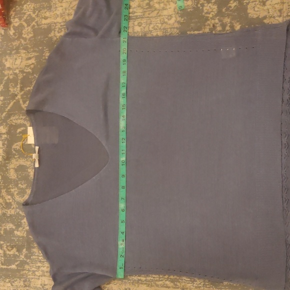 New! Designer Minnie Rose V Neck long sleeves lace pullover sweater sz M - Picture 14 of 16